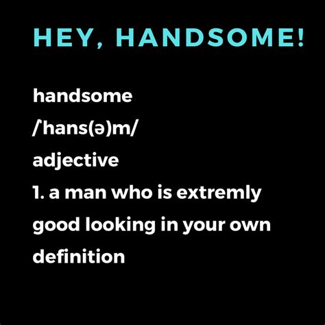 handsome übersetzung|handsome bedeutung.